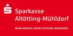 Logo Slogan negativ 90x45 Logo Sparkasse Altötting-Mühldorf